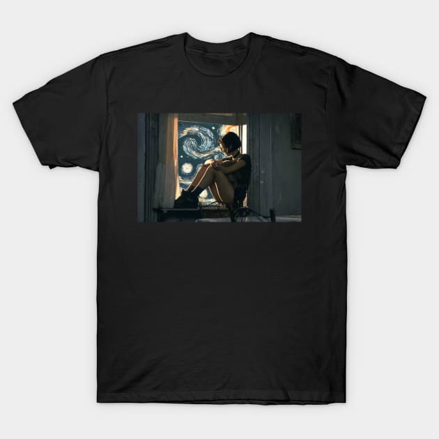 leon the professional starrynight T-Shirt by Gedogfx